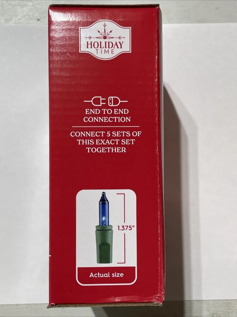 Holiday Time 100 Blue Mini Christmas Lights 20ft Indoor Outdoor Green Wire New